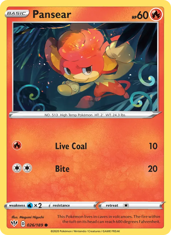 Pansear 26/189 Darkness Ablaze