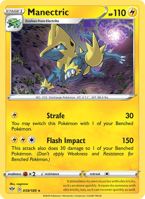 Manectric 59/189 Darkness Ablaze
