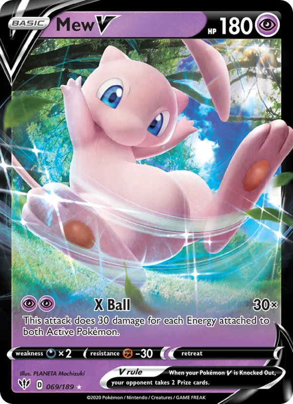 Mew V 69/189 Darkness Ablaze