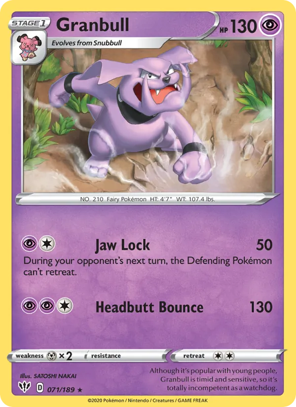 Granbull 71/189 Darkness Ablaze