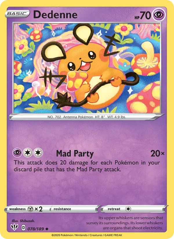 Dedenne 78/189 Darkness Ablaze