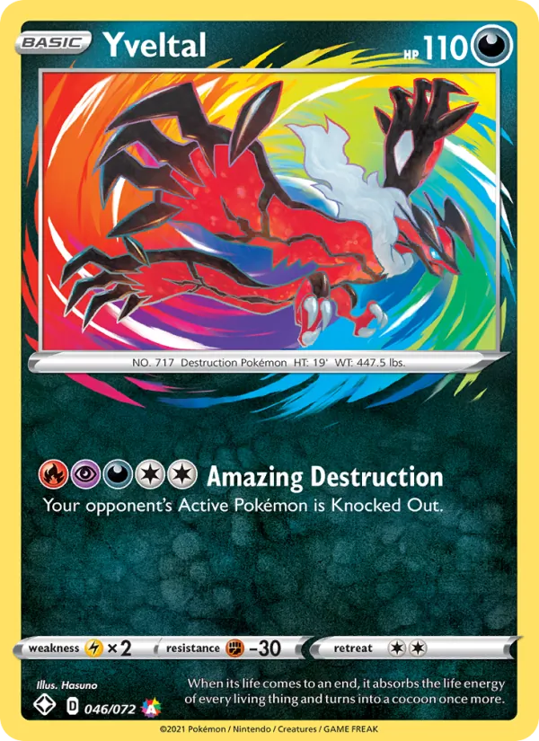 Yveltal 46/72 Shining Fates