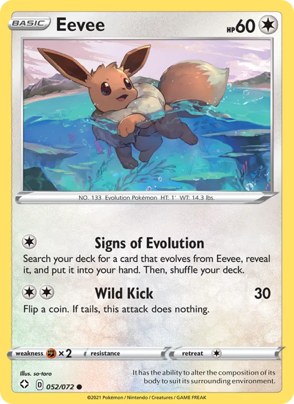 Eevee 52/72 Shining Fates
