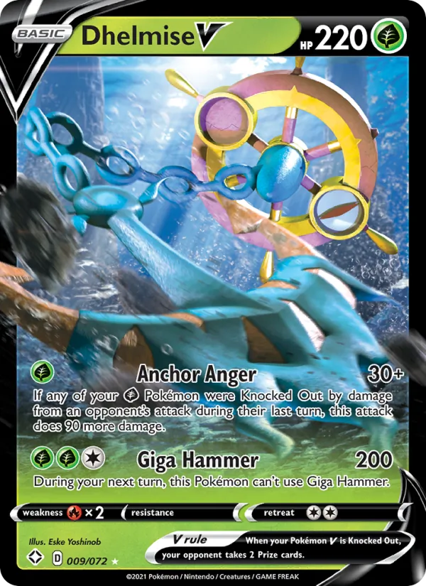 Dhelmise V 9/72 Shining Fates