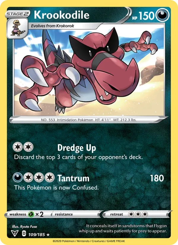Krookodile 109/185 Vivid Voltage