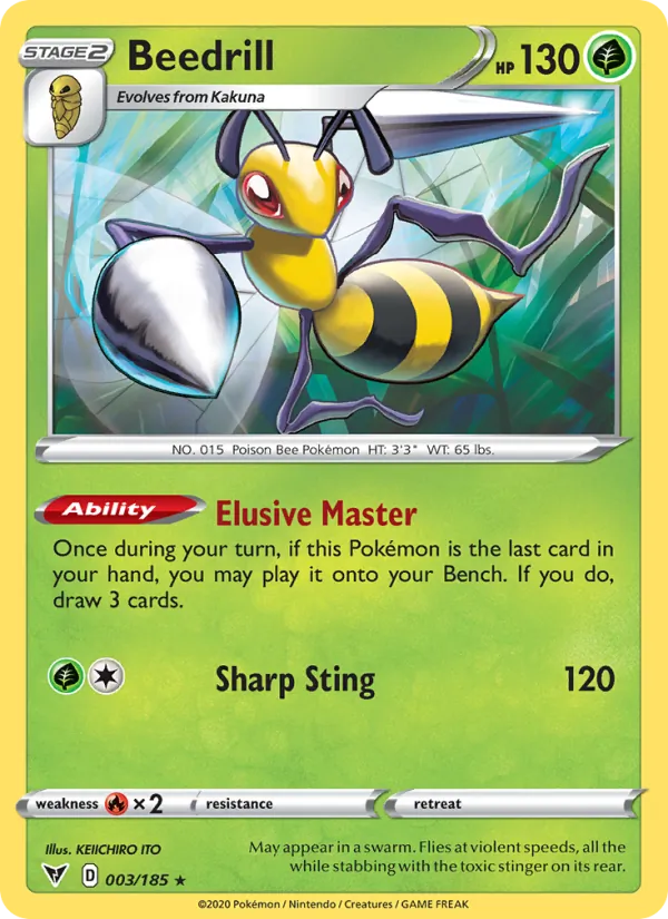 Beedrill 3/185 Vivid Voltage