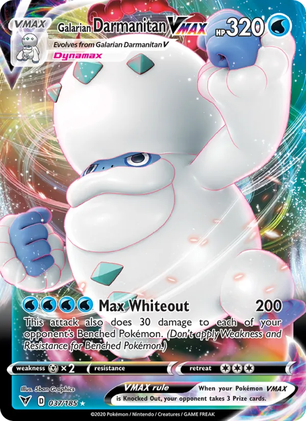 Galarian Darmanitan VMAX 37/185 Vivid Voltage