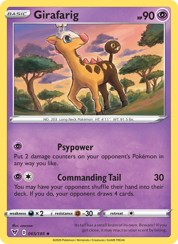 Girafarig 65/185 Vivid Voltage
