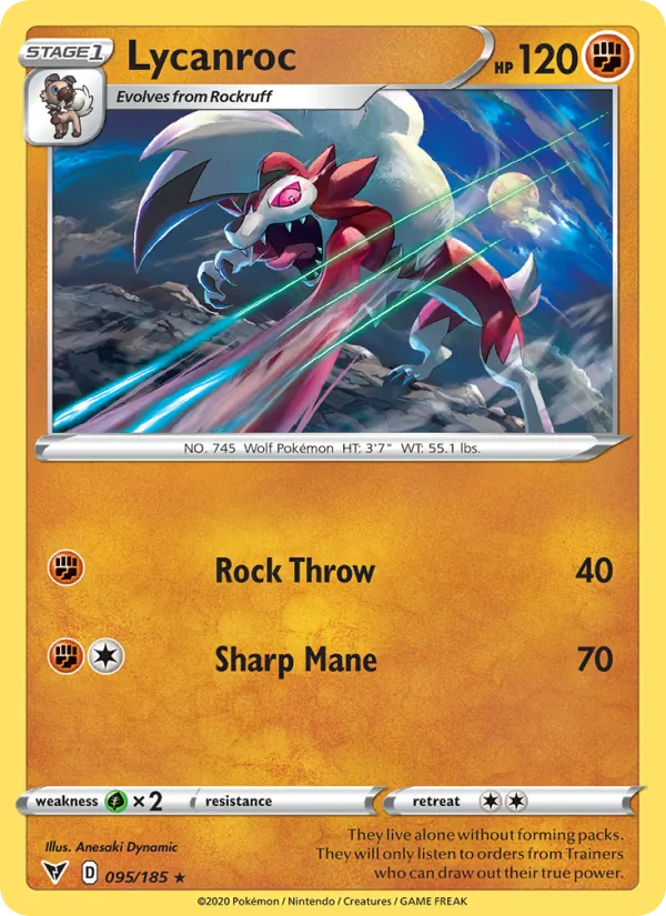 Lycanroc 95/185 Vivid Voltage