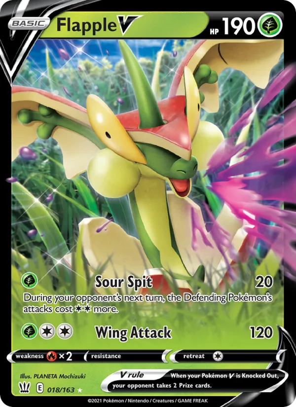 Flapple V 18/163 Battle Styles