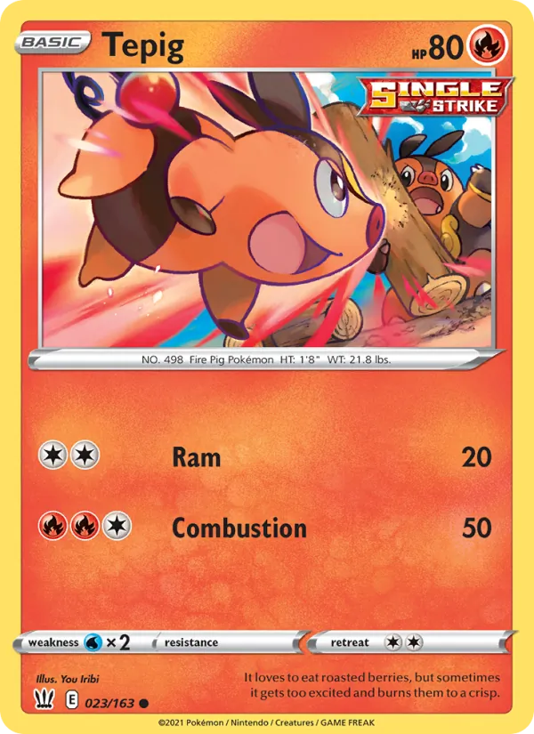 Tepig 23/163 Battle Styles