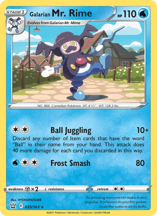 Galarian Mr. Rime 35/163 Battle Styles
