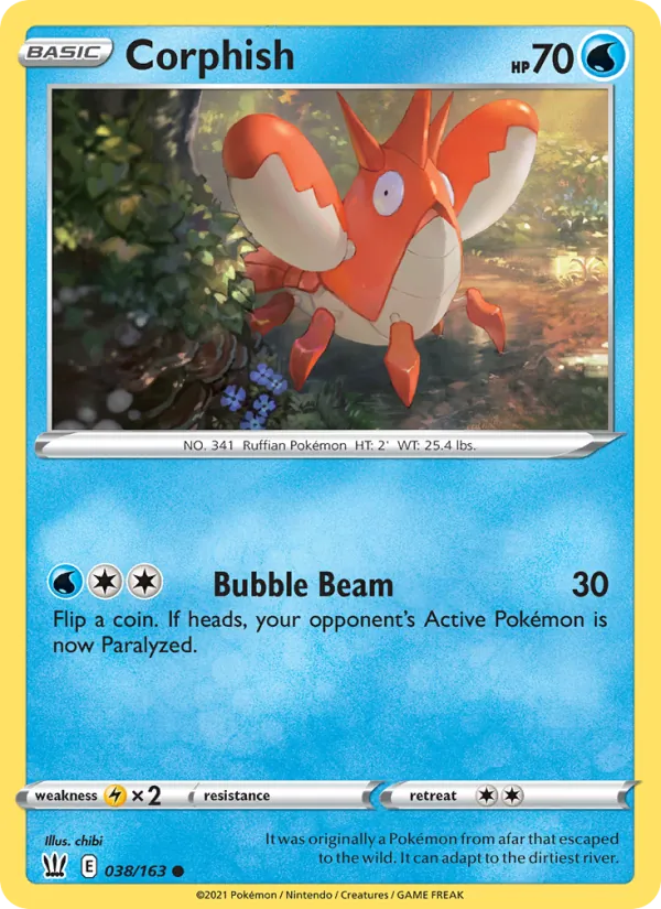Corphish 38/163 Battle Styles