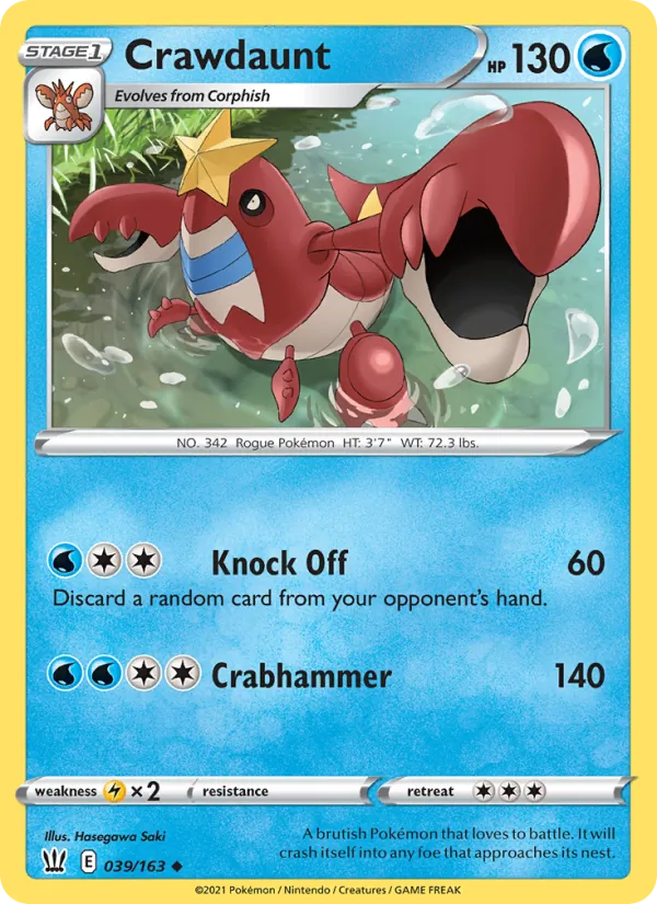 Crawdaunt 39/163 Battle Styles