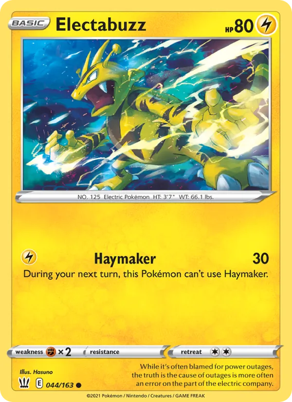 Electabuzz 44/163 Battle Styles