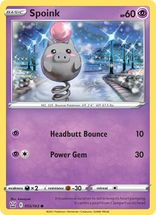 Spoink 55/163 Battle Styles