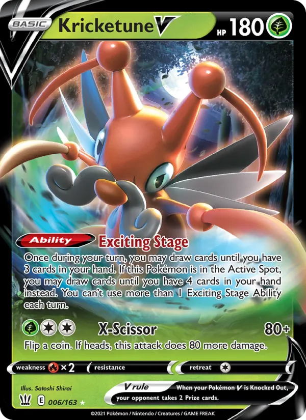 Kricketune V 6/163 Battle Styles