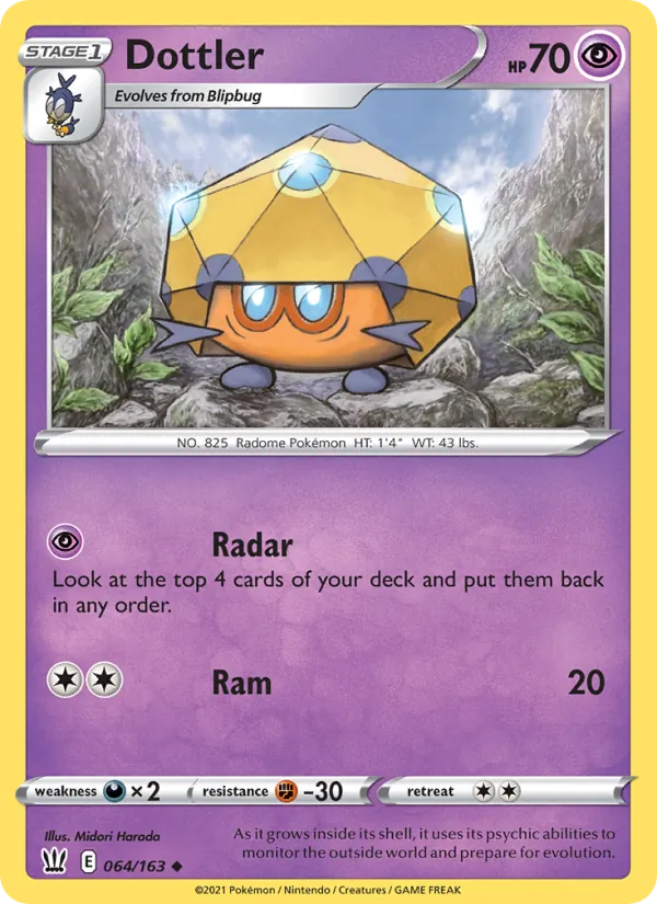Dottler 64/163 Battle Styles