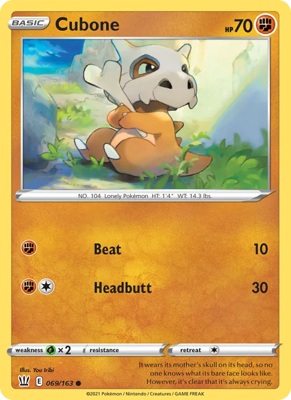 Cubone 69/163 Battle Styles