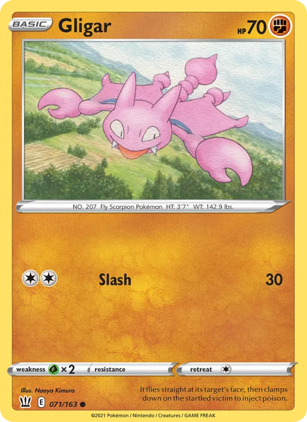 Gligar 71/163 Battle Styles