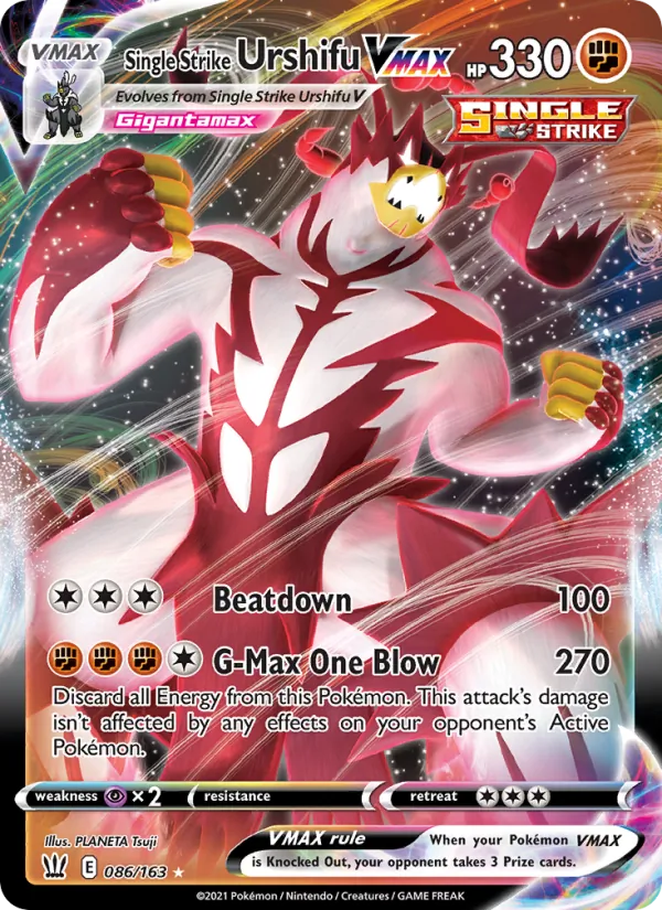 Single Strike Urshifu VMAX 86/163 Battle Styles