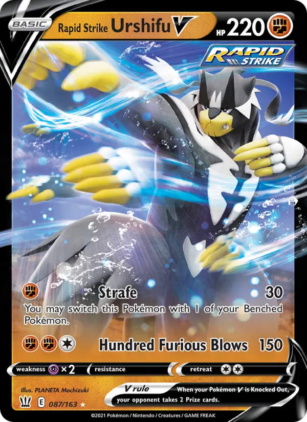 Rapid Strike Urshifu V 87/163 Battle Styles