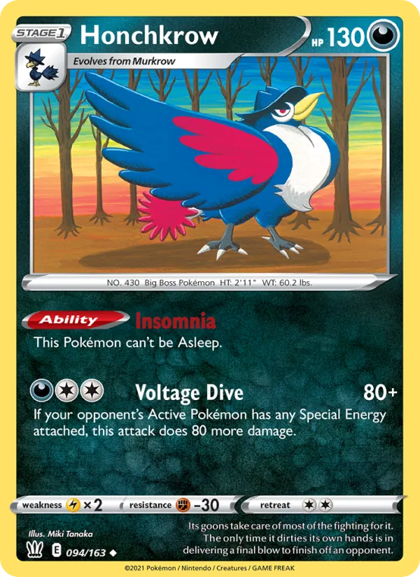 Honchkrow 94/163 Battle Styles