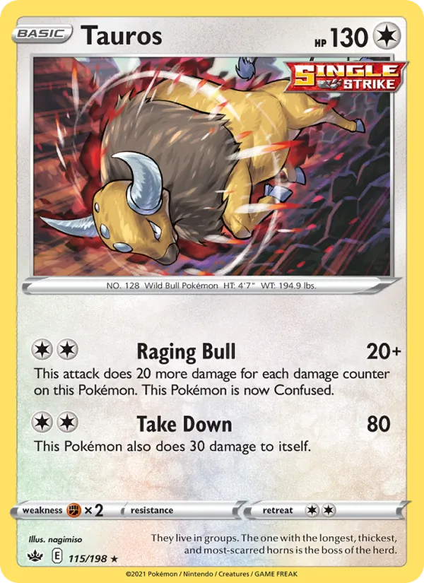 Tauros 115/198 Chilling Reign