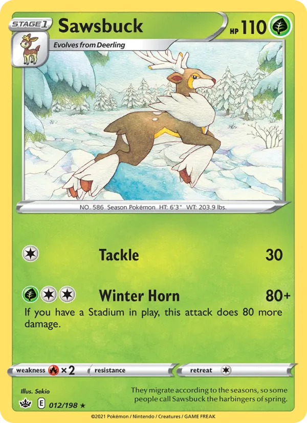 Sawsbuck 12/198 Chilling Reign