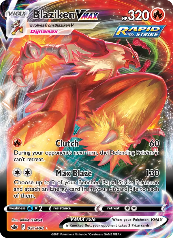 Blaziken VMAX 21/198 Chilling Reign