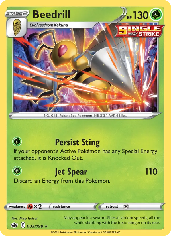 Beedrill 3/198 Chilling Reign