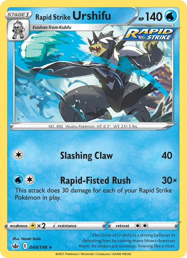 Rapid Strike Urshifu 44/198 Chilling Reign
