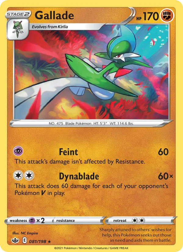 Gallade 81/198 Chilling Reign