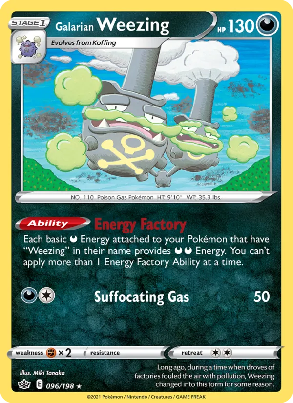 Galarian Weezing 96/198 Chilling Reign