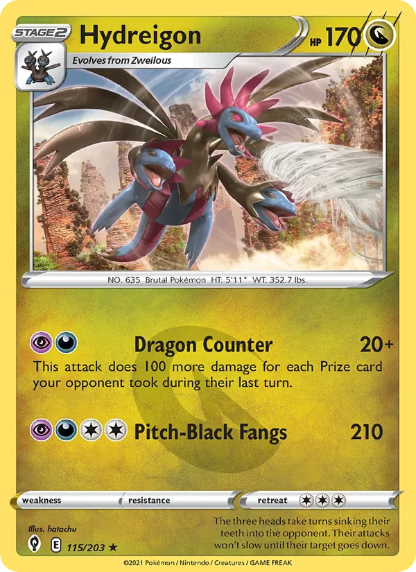 Hydreigon 115/203 Evolving Skies