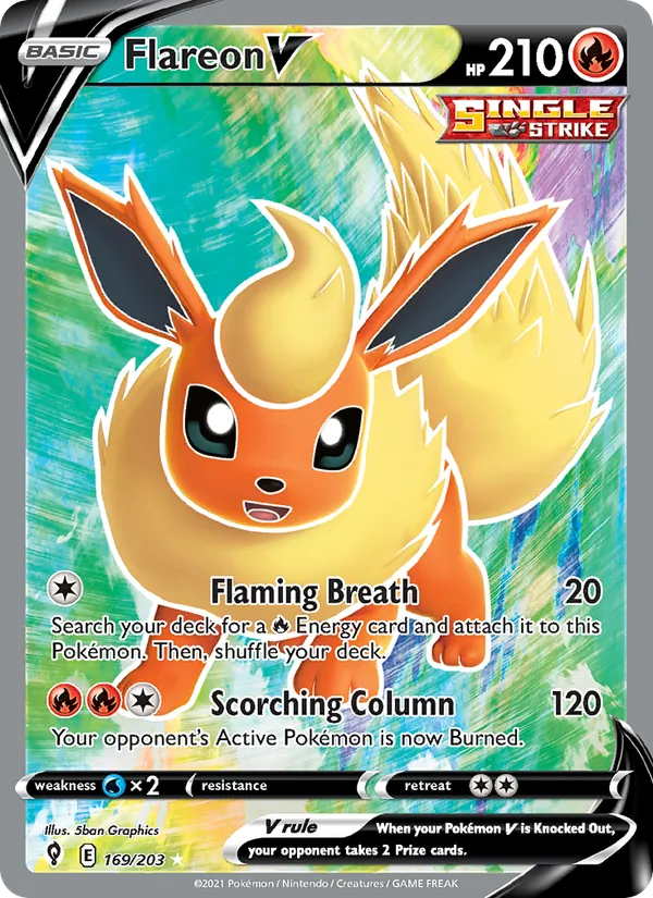 Flareon V 169/203 Evolving Skies