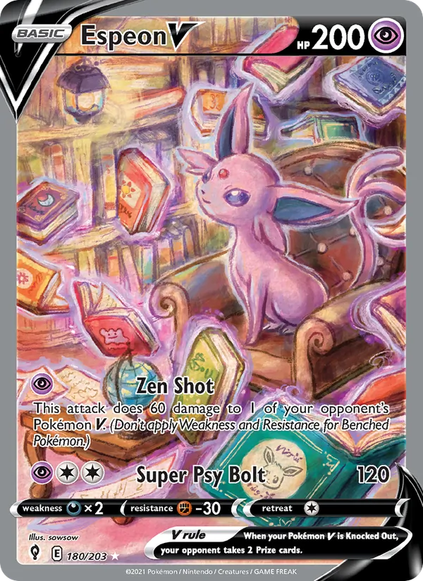 Espeon V 180/203 Evolving Skies