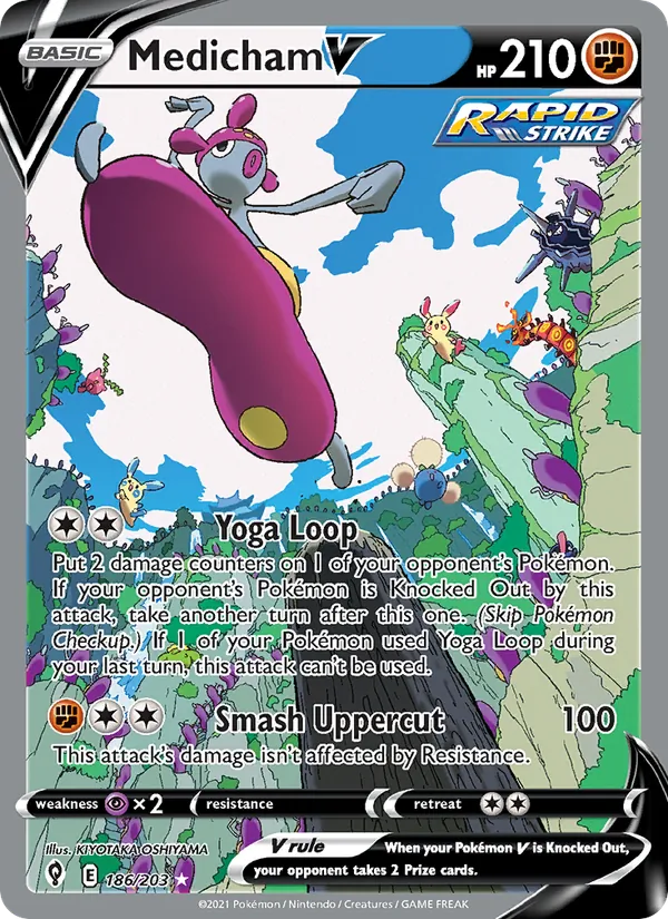 Medicham V 186/203 Evolving Skies