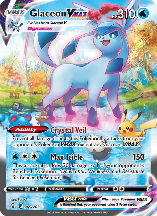 Glaceon VMAX 209/203 Evolving Skies