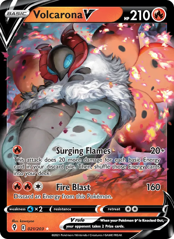 Volcarona V 21/203 Evolving Skies