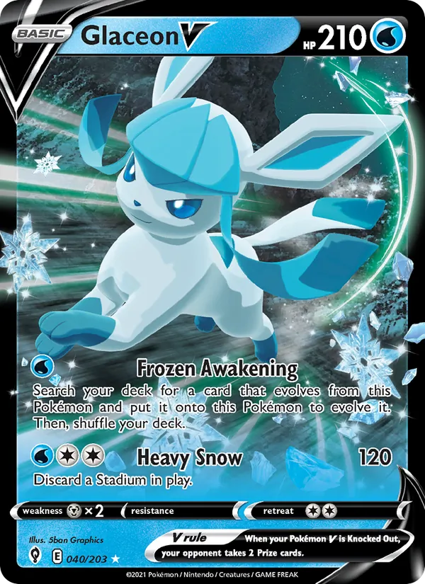 Glaceon V 40/203 Evolving Skies