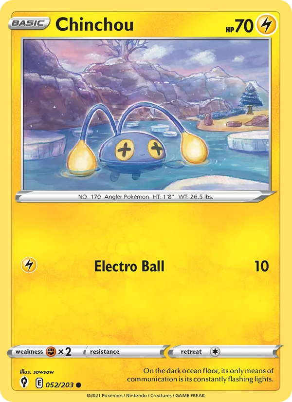 Chinchou 52/203 Evolving Skies