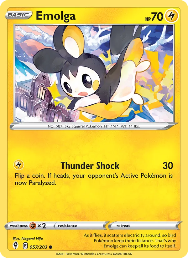 Emolga 57/203 Evolving Skies