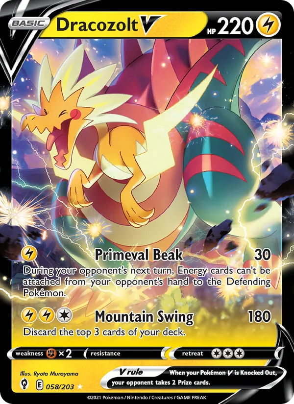 Dracozolt V 58/203 Evolving Skies
