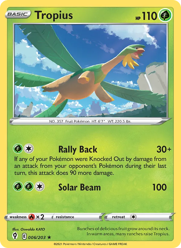 Tropius 6/203 Evolving Skies