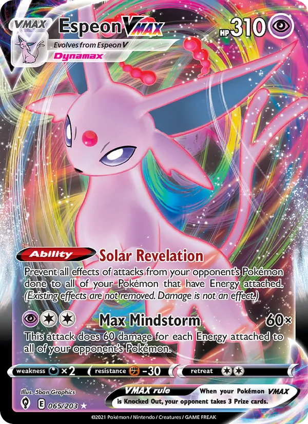 Espeon VMAX 65/203 Evolving Skies