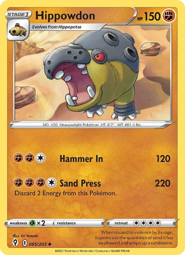 Hippowdon 85/203 Evolving Skies