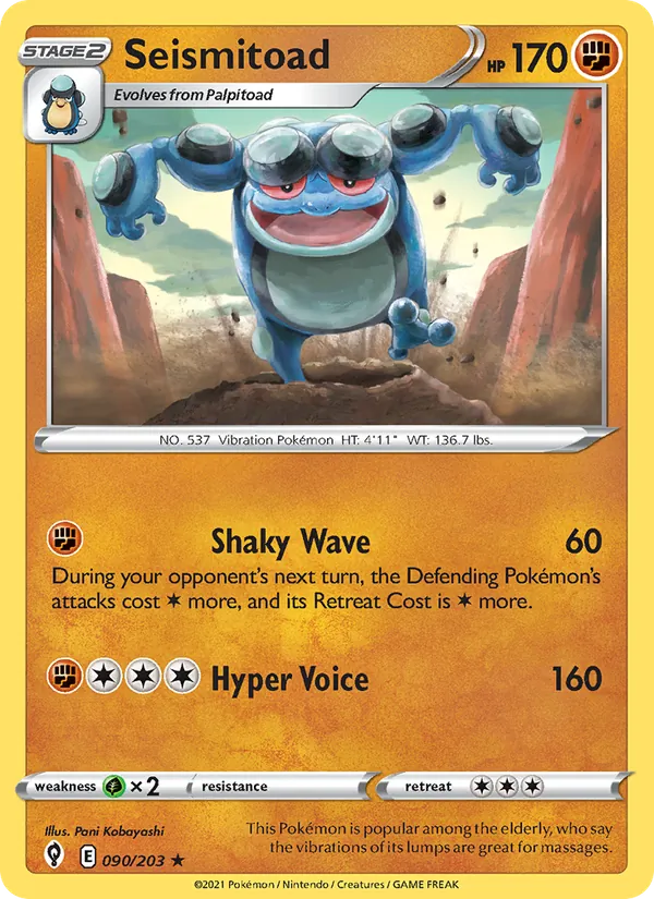 Seismitoad 90/203 Evolving Skies