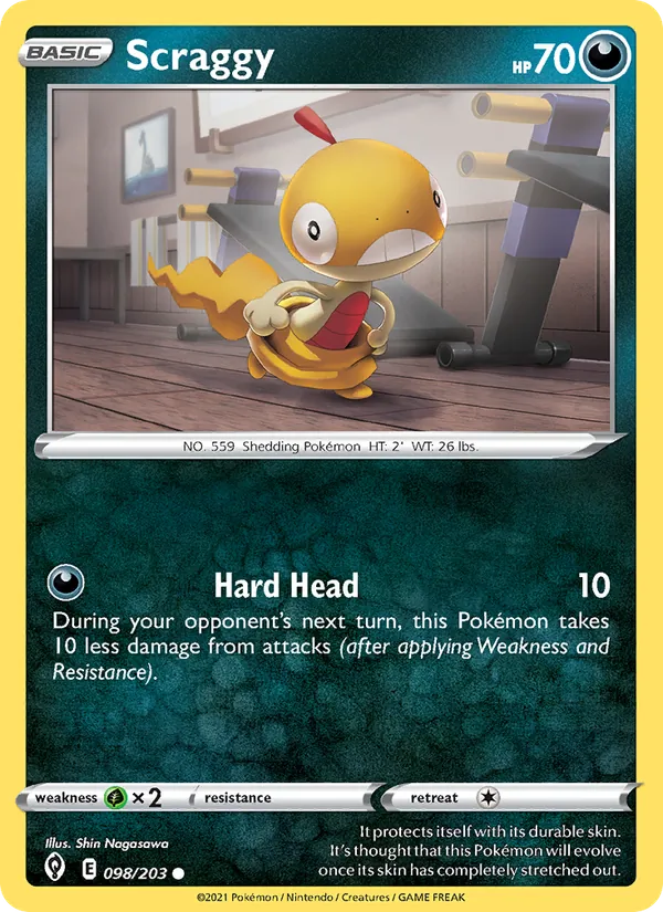 Scraggy 98/203 Evolving Skies