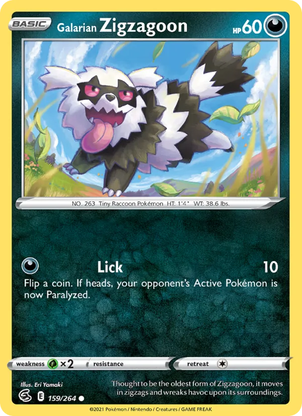 Galarian Zigzagoon 159/264 Fusion Strike